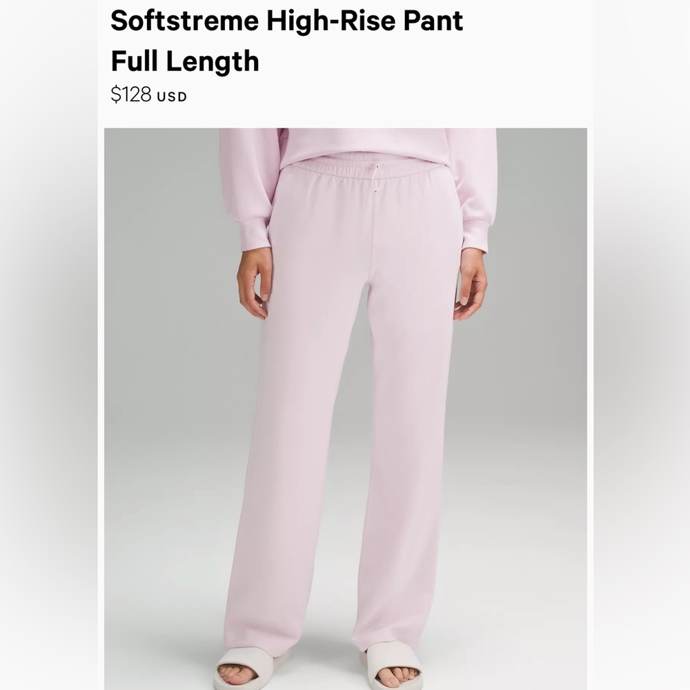 Lululemon Softstream Sweatpants in Milkshake